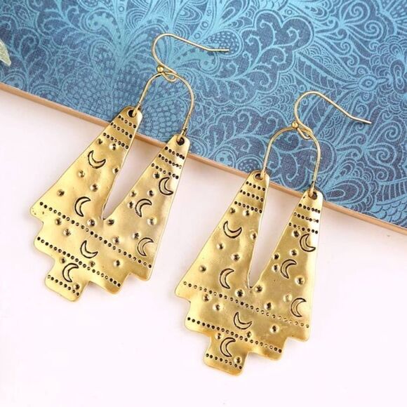 NEW FP Boho Tribal Dangle Earrings - Picture 8 of 11